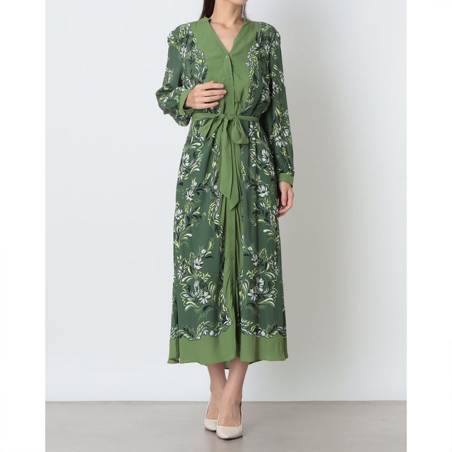 APOLLINE DRESS （GREEN MULTI）