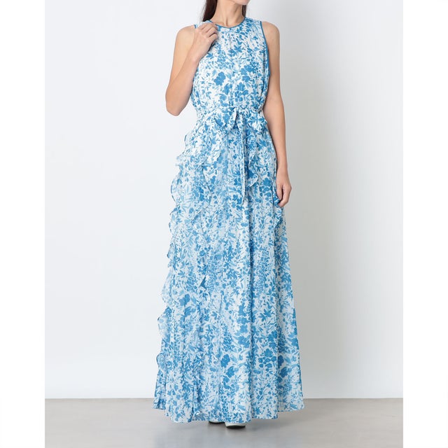 TARYN DRESS （IVORY BLUE）