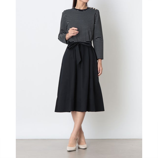 VIVIANA DRESS （NAVY IVORY）