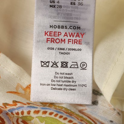ホブズ HOBBS UMA DRESS （CREAM MULTI）｜詳細画像