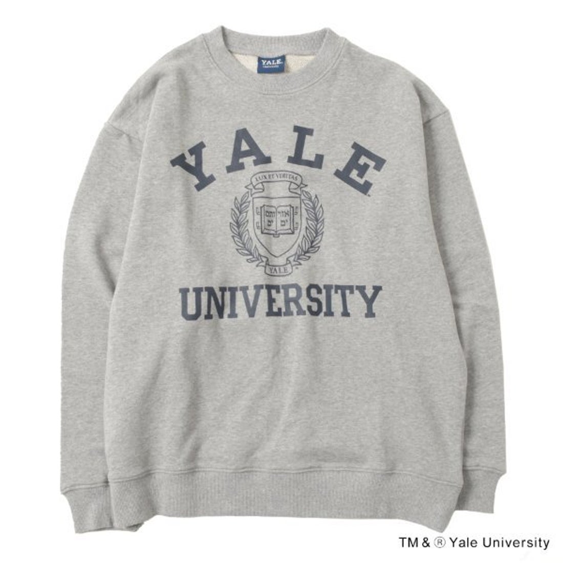 グラソス GLAZOS 【YALE】フロントエンブレムロゴプリントトレーナー 