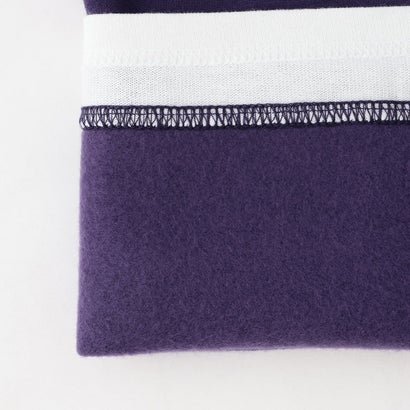 グラソス GLAZOS 【ユニー別注】裏起毛・ワンポイント刺繍裾レイヤードトレーナー （パープル）｜詳細画像