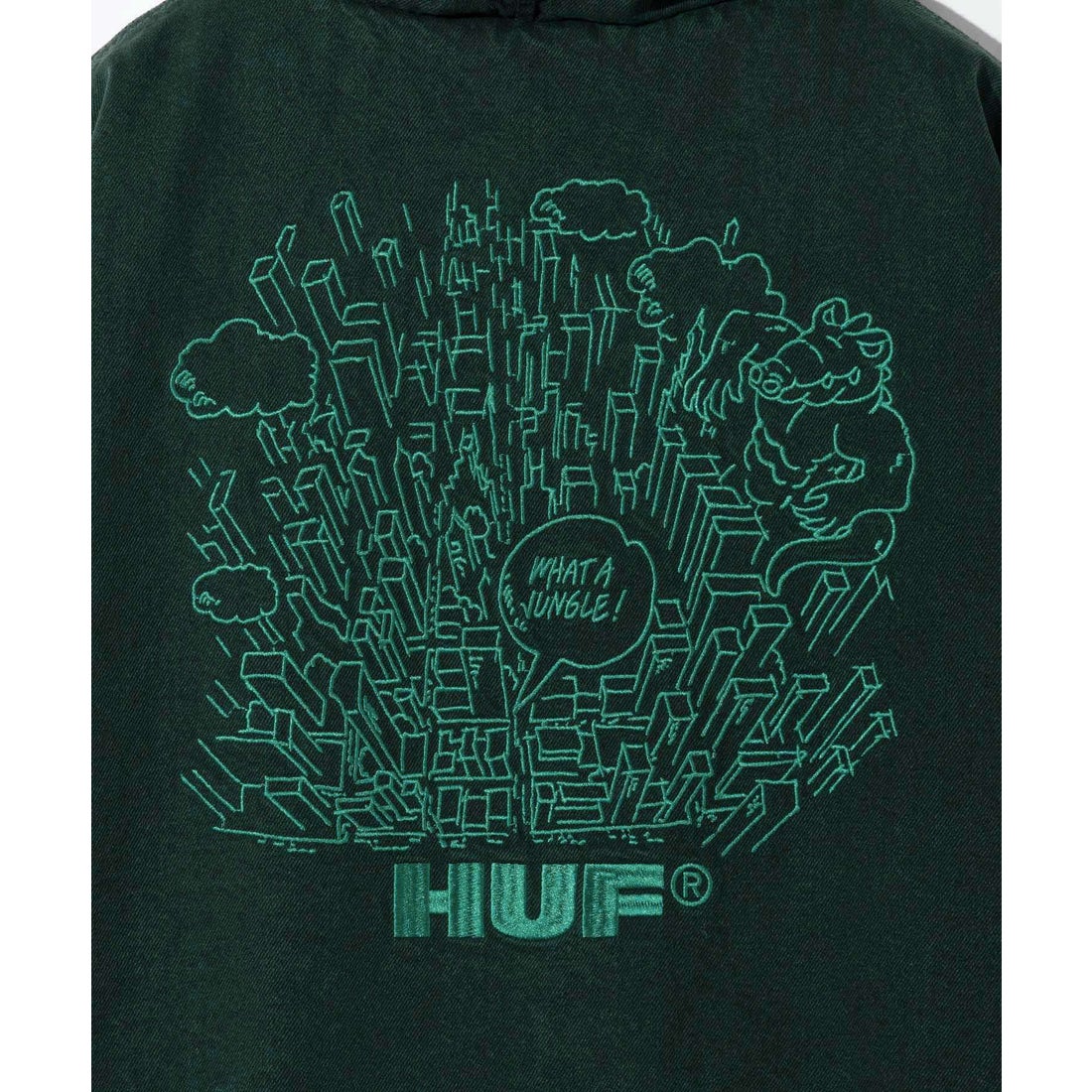 ハフ HUF ハフ HUF WHAT A JUNGLE DENIM WORK JACKET ワット ア