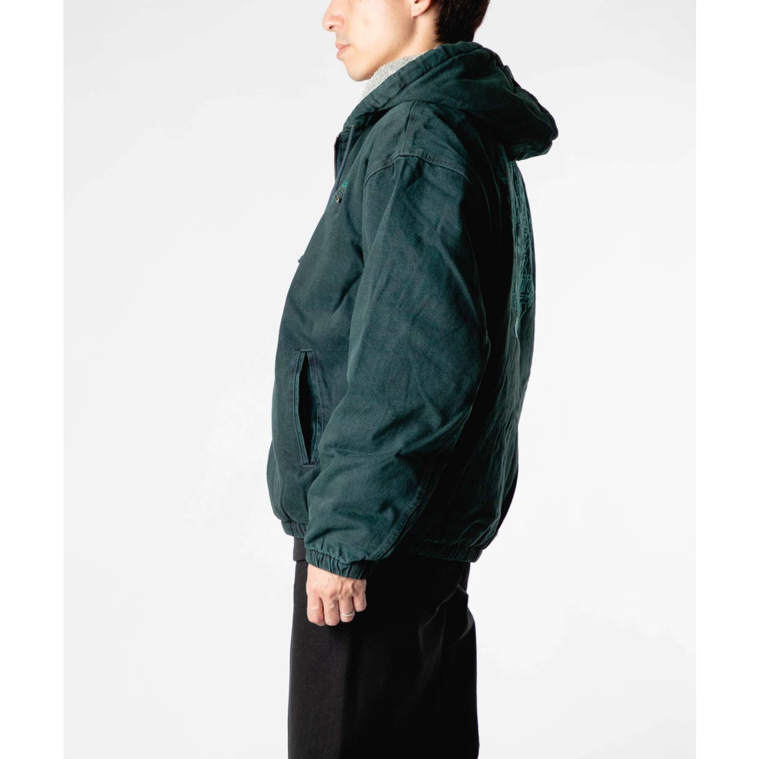 ハフ HUF ハフ HUF WHAT A JUNGLE DENIM WORK JACKET ワット ア