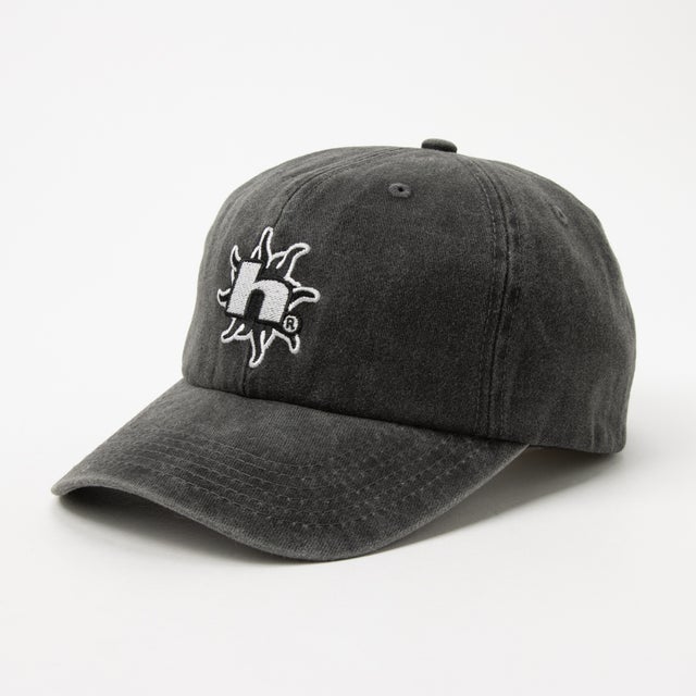 SOL DENIM 6 PANEL CV WASHED HAT（WASHED BLACK）