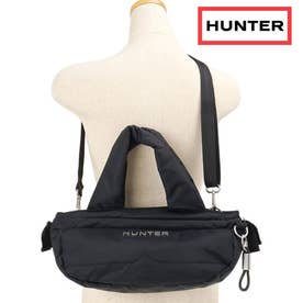 PREMIUM NYLON ROUCHED MINI HOBO BLACK [UBS7146NYL-BLK] （BLACK）