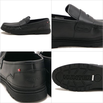 M REFINED EMBOSSED LOGO LEATHER LOAFER BLACK [MFF8005LEA-BLK] （BLACK）｜詳細画像
