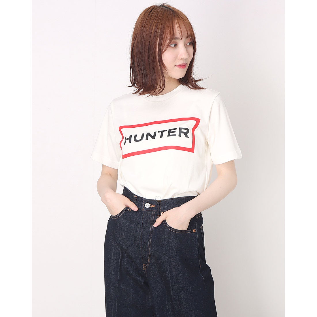 ハンター HUNTER レディース オリジナル ロゴ 新品本物 Tシャツ いつでも送料無料 LPN WRJ1075JAS