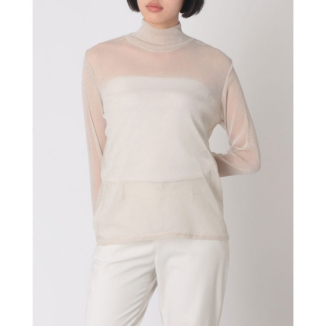 ラメシアー ハイネックインナー （OFF WHITE）