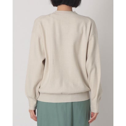 ハンチ hunch やわもち 静電気防止 クルーネック プルオーバーニット （杢BEIGE）｜詳細画像