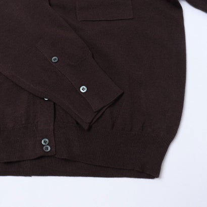 やわもち 静電気防止 天竺 プレーディング シャツニット （BROWN）｜詳細画像