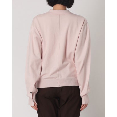ハンチ hunch やわもち 静電気防止 天竺 プレーディング シャツニット （BABY PINK）｜詳細画像