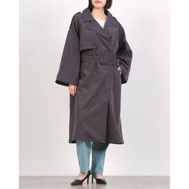 ピーチ×天竺ポンディング トレンチコート （CHACOAL）
