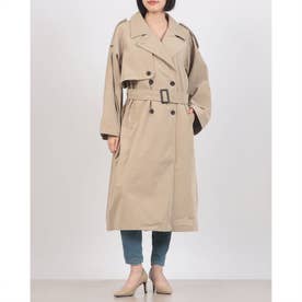 ピーチ×天竺ポンディング トレンチコート （BEIGE）