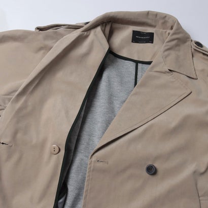 ハンチ hunch ピーチ×天竺ポンディング トレンチコート （BROWN）｜詳細画像