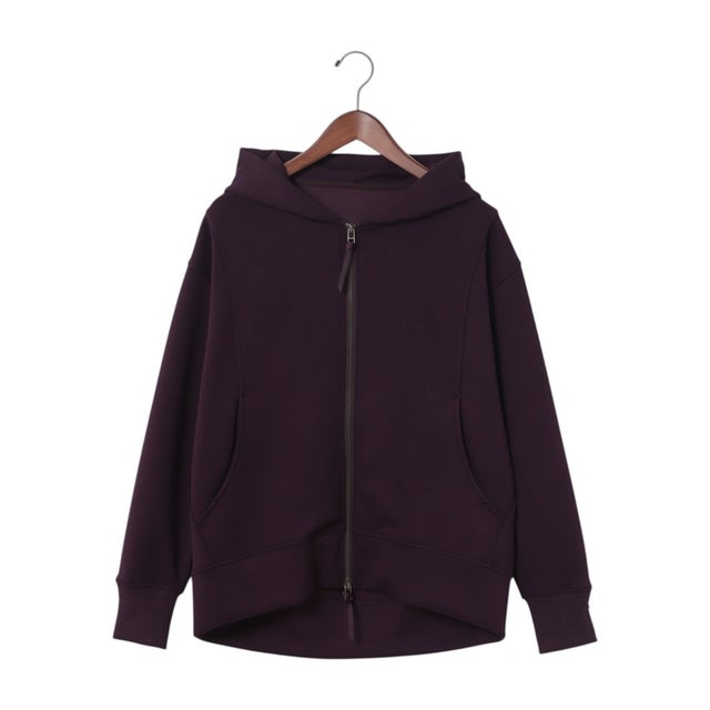 TRPu ダンボールZIPUPパーカー （BROWN PURPLE）