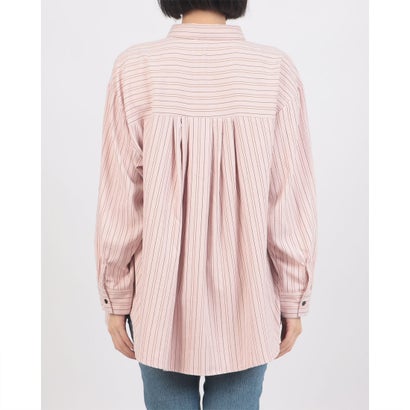 ハンチ hunch TNピーチ プリントギャザー シャツ （PINK）｜詳細画像