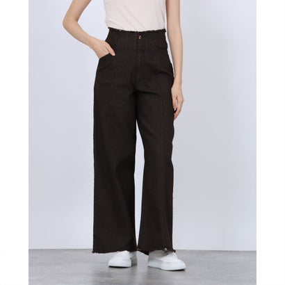 ハンチ hunch 9.5oz ストレッチデニム ワイドパンツ （BLACK）｜詳細画像