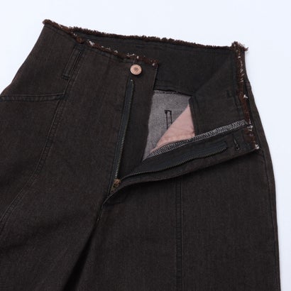 9.5oz ストレッチデニム ワイドパンツ （BLACK）｜詳細画像