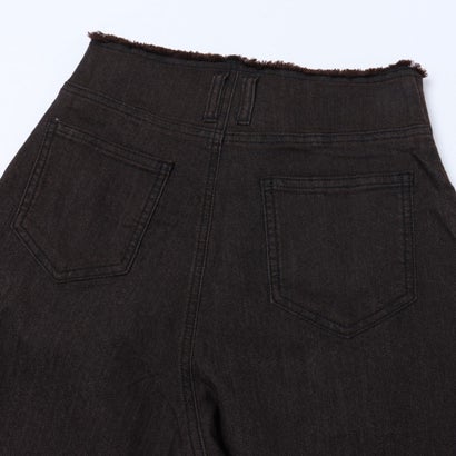 9.5oz ストレッチデニム ワイドパンツ （BLACK）｜詳細画像