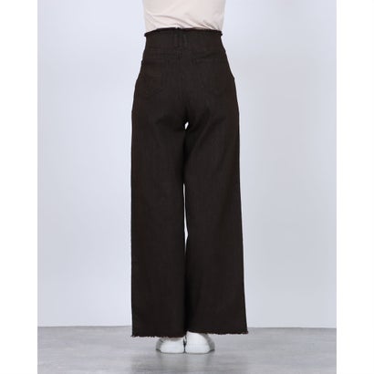 ハンチ hunch 9.5oz ストレッチデニム ワイドパンツ （BLACK）｜詳細画像