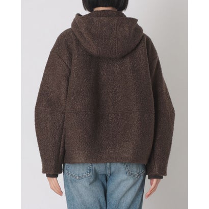ハンチ hunch NEWくるくる フードショートブルゾン （杢BROWN）｜詳細画像