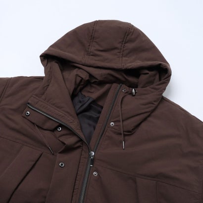 Cライク ポリエステルフードコート （BROWN KHAKI）｜詳細画像
