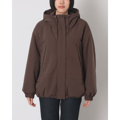 Cライク ポリエステルフードコート （BROWN KHAKI）｜詳細画像