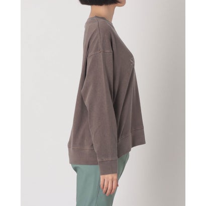 ハンチ hunch 綿天竺ピグメント製品染め箔プリント プルオーバー （BROWN）｜詳細画像