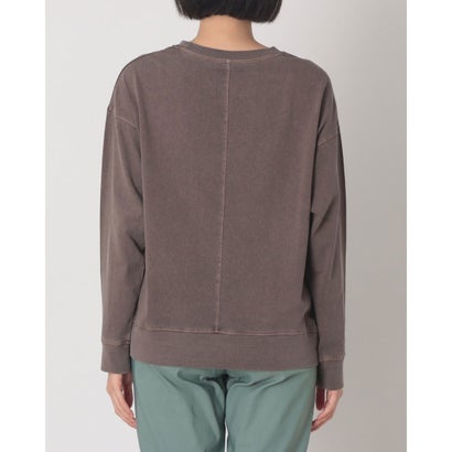 ハンチ hunch 綿天竺ピグメント製品染め箔プリント プルオーバー （BROWN）｜詳細画像