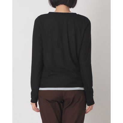 ハンチ hunch リブ*パワーネット レイヤードヘンリー プルオーバー （CHACOAL）｜詳細画像