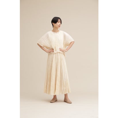 ヒューマンウーマン human woman ワッシャープリーツスカート （アイボリー1）｜詳細画像