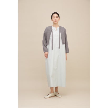 製品染めバックサテンワンピース （ワイン）｜詳細画像
