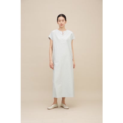 製品染めバックサテンワンピース （ワイン）｜詳細画像