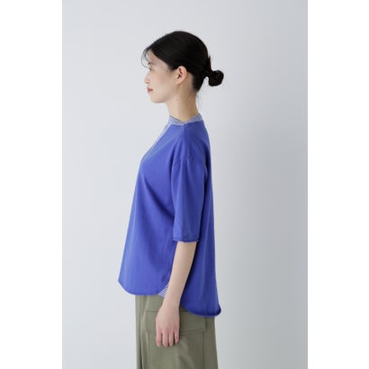 度詰め天竺Tシャツ （ブルー）｜詳細画像