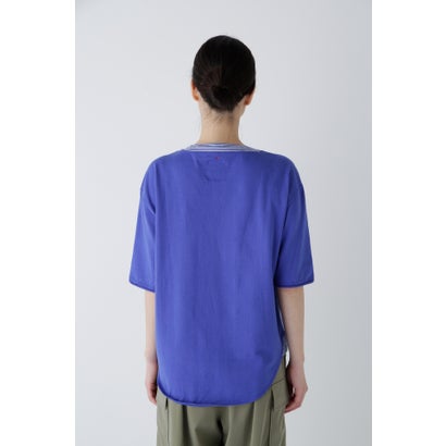 度詰め天竺Tシャツ （ブルー）｜詳細画像