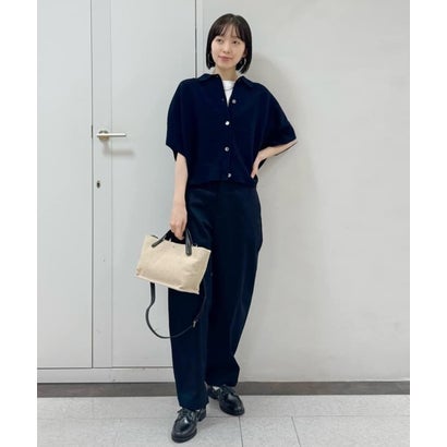 ヒューマンウーマン human woman ブークレポロカーディガン （ネイビー）｜詳細画像