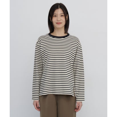 ボーダーTシャツ キナリxネイビー3｜詳細画像
