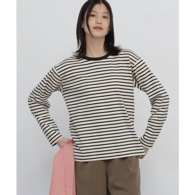 ボーダーTシャツ キナリxネイビー3
