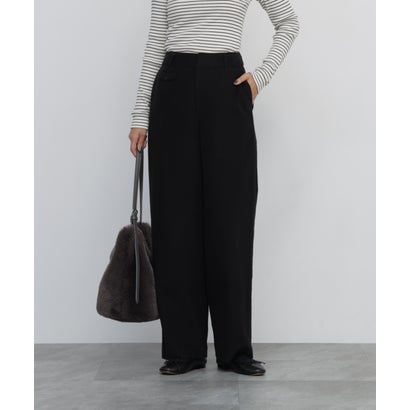 《名品 / 5サイズ展開 / コットン起毛 / 洗える》リクライドクロス フラップパンツ スミクロ1｜詳細画像