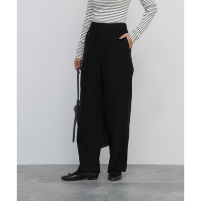 《名品 / 5サイズ展開 / コットン起毛 / 洗える》リクライドクロス フラップパンツ スミクロ1｜詳細画像