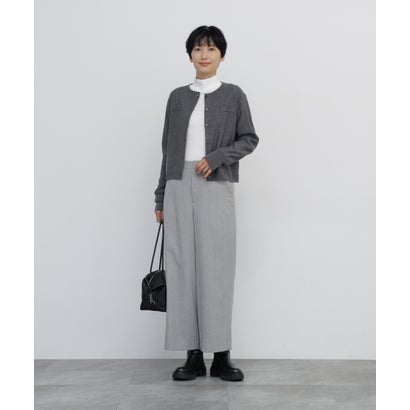 《名品 / 5サイズ展開》トップツイル ストレッチマリンガウチョパンツ ネイビー｜詳細画像