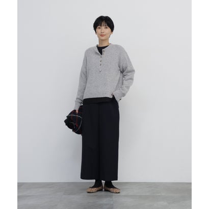 《名品 / 5サイズ展開》トップツイル ストレッチマリンガウチョパンツ ネイビー｜詳細画像