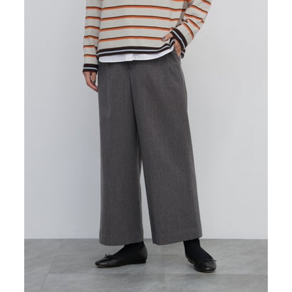 《名品 / 5サイズ展開》トップツイル ストレッチマリンガウチョパンツ トップモカ1｜詳細画像
