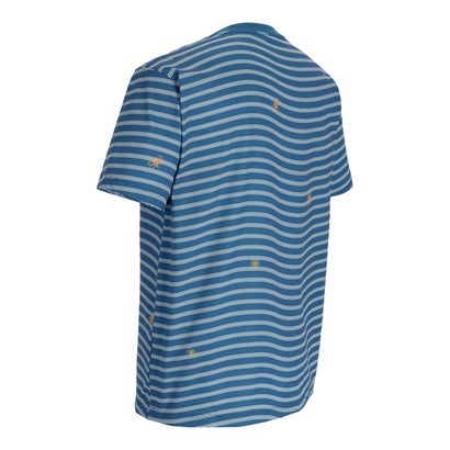 ヒュンメル hummel PLAY 半袖Tシャツ(昇華柄)(ブルー×ホワイト)｜詳細画像