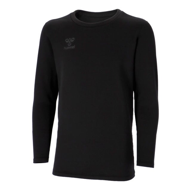 グリッドあったか丸首インナー(ブラック)