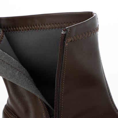 ハスキー HUSKY 【4cm防水】ストレッチ サイドジップショートブーツ （BROWN）｜詳細画像