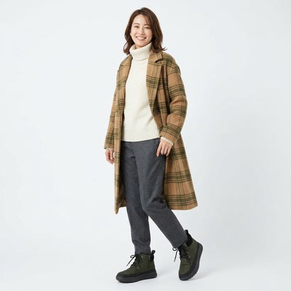 ハスキー HUSKY 【オンニエラマ】大人カジュアル 撥水ナイロン×コーデュロイ ミドルブーツ （KHAKI）｜詳細画像