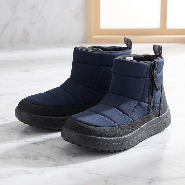 オンニエラマ 防寒・防水 ショートナイロンブーツ （NAVY）