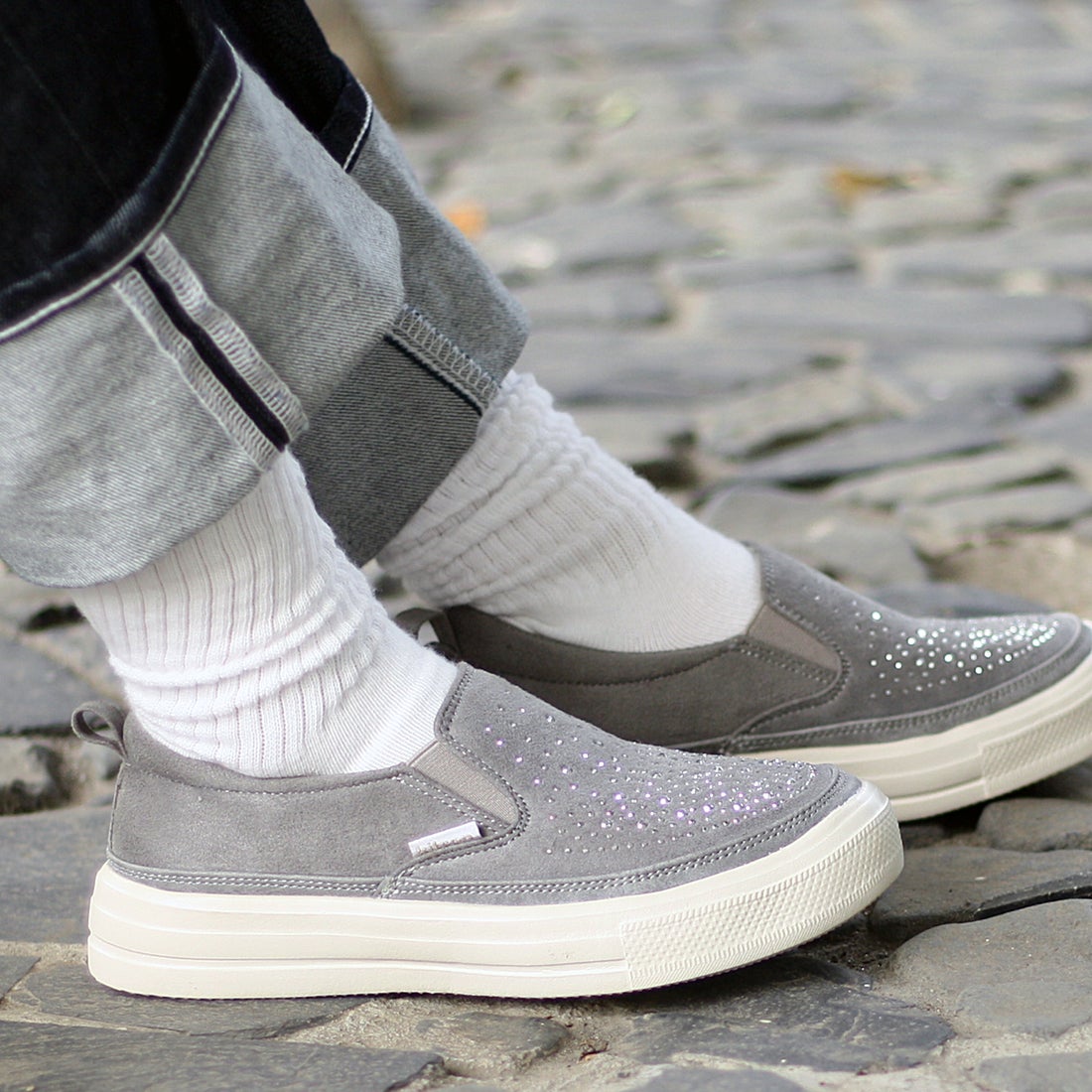 HUSKY ハスキー husky Co.Ltd. KITSON キラキラスリッポンスニーカー 